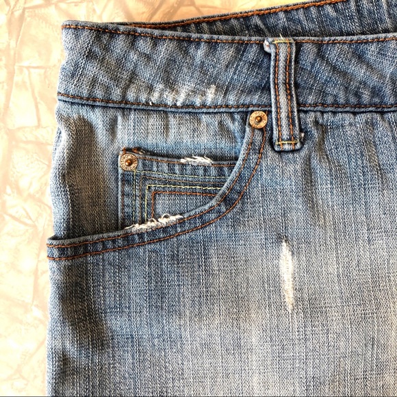 Mossimo Cut-Off Denim Jean Distressed Shorts - Picture 6 of 6